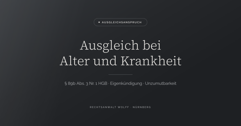 Ausgleich bei Alter und Krankheit
