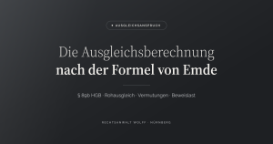 Die Ausgleichsberechnung nach der Formel von Emde
