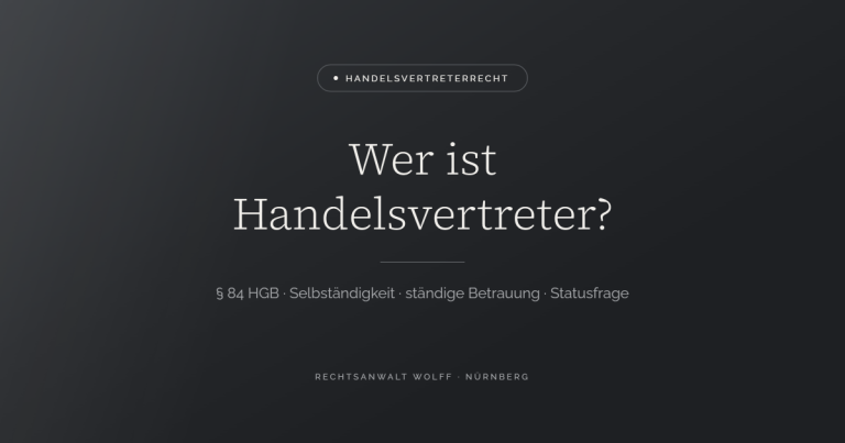 Wer ist Handelsvertreter