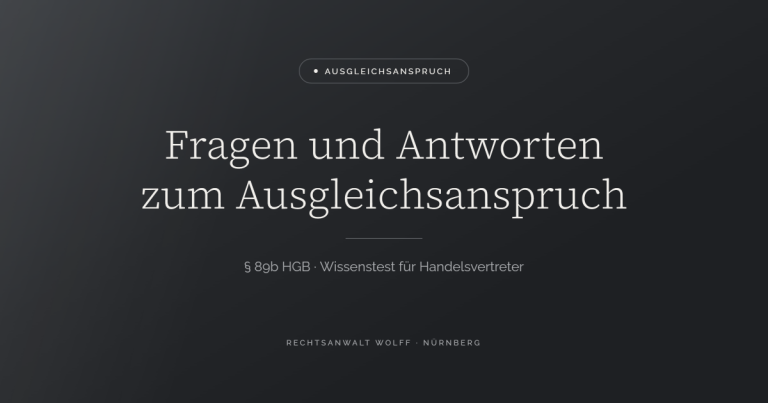 Fragen und Antworten zum Ausgleichsanspruch